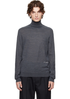 JW Anderson Gray Logo Turtleneck