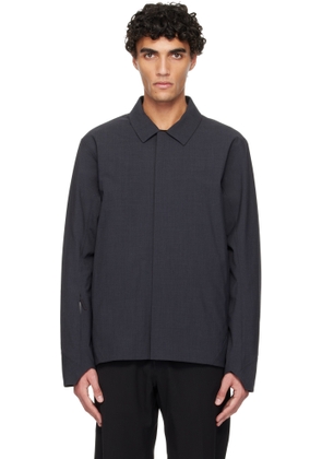 Veilance Black Lerus Insulated Tech Wool Jacket