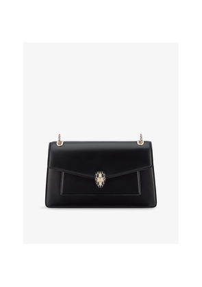Womens Bvlgari Serpenti Forever Medium Leather Shoulder Bag