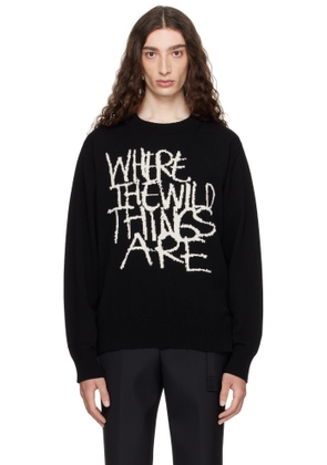 sacai Black 'Where The Wild Things Are' Wool Sweater