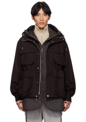 sacai Burgundy Rip Stop Jacket