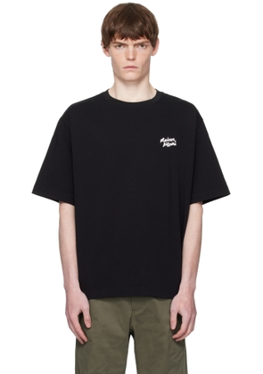 Maison Kitsuné Black 'Maison Kitsuné' Handwriting Oversized T-shirt