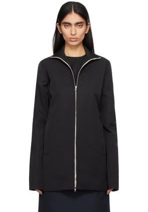 LII Black Slim High Neck Jacket