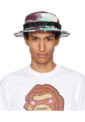 BAPE Multicolor Map Camo Military Bucket Hat