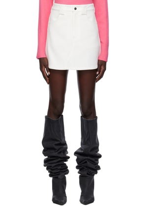 Fax Copy Express SSENSE Exclusive White Pegged Miniskirt