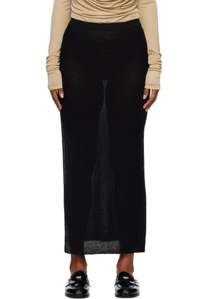 SIR. Black Emmeline Midi Skirt
