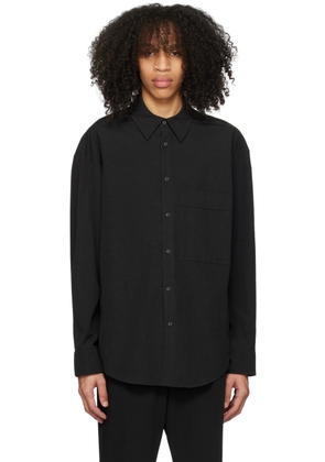 WOOYOUNGMI Black Button-Down Shirt