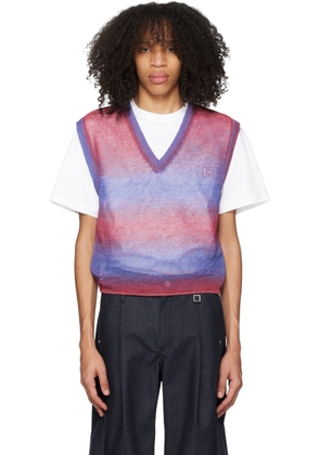 WOOYOUNGMI Pink & Purple Gradient Stripe Vest