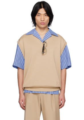 WOOYOUNGMI Beige V-Neck Vest