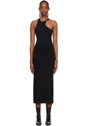 SIR. Black Aude Open Back Midi Dress