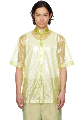 Dries Van Noten Green Sheer Shirt
