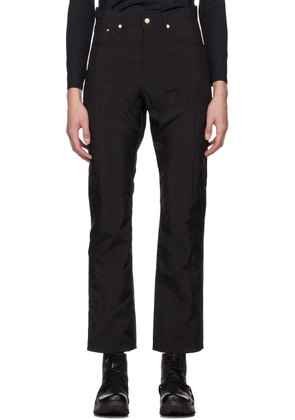 KANGHYUK SSENSE Exclusive Black Airbag Trousers
