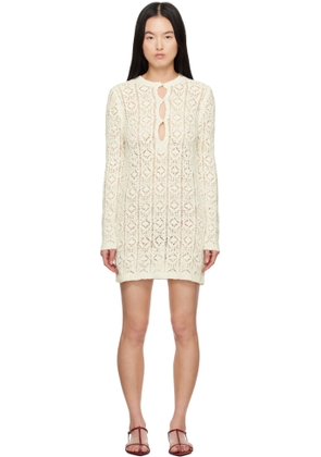 Loulou de Saison Off-White Evan Minidress
