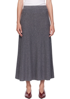 LISA YANG Gray Torie Midi Skirt