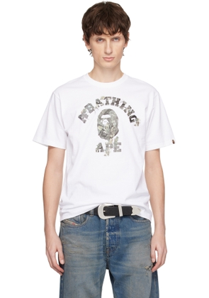 BAPE White Tree Edge Camo College T-shirt