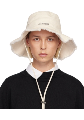 JACQUEMUS Off-White Les Classiques 'The Artichaut' Bucket Hat