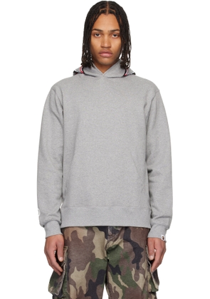 BAPE Gray Shark Pullover Hoodie