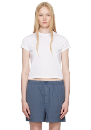 SKIMS Blue Cotton Poplin Boxers