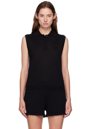 LISA YANG Black Lise Polo