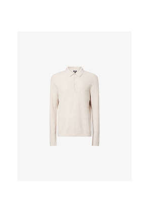 Mens Paige Selwyn Waffle Knitted Polo Top