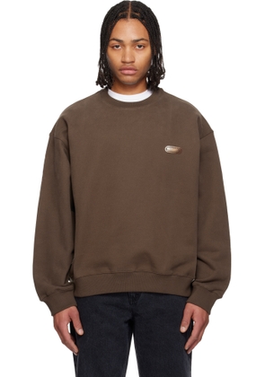 Solid Homme Brown Back Logo Sweatshirt