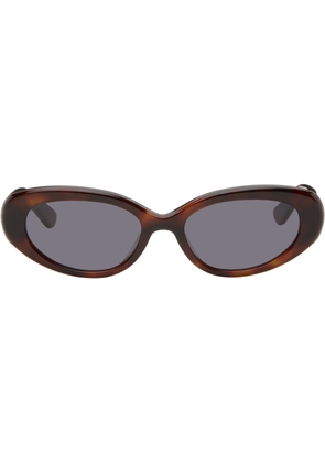 THISTLES Brown 'The Coco' Sunglasses