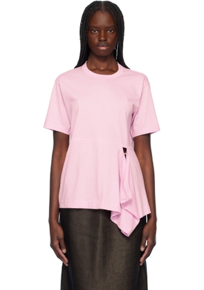 Comme des Garçons Shirt Pink Open Loop T-shirt