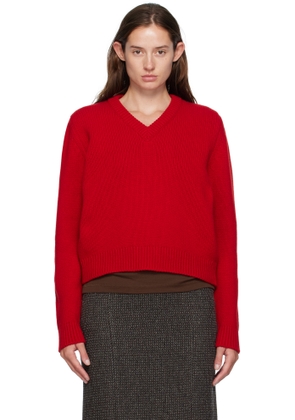 &Daughter Red Glenn V-Neck Sweater