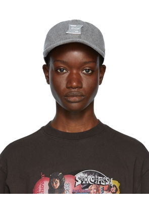 We11done Grey Padded Flannel Cap