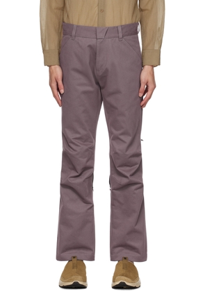 Olly Shinder Purple Zip Trousers