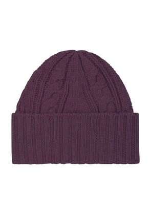 Cable knit beanie