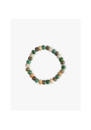 Mens Thomas Sabo Beaded Sterling-Silver, Jasper, Jade and Labradorite Bracelet