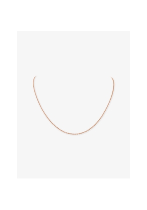 Van Cleef & Arpels Angle Filed Trace Chain 18ct Rose Gold Necklace