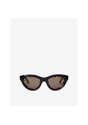 Womens Loewe Cat Eye Mini Anagram Acetate Sunglasses