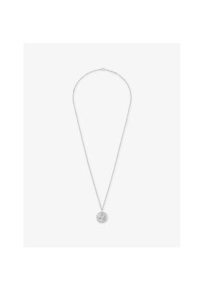 Womens Van Cleef & Arpels Zodiaque Medal Capricorn 18ct White-Gold Pendant