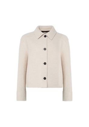 Boiled wool short jacket