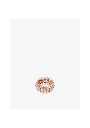 Clash De Cartier 18ct Rose-Gold and Pink Chalcedony Ring