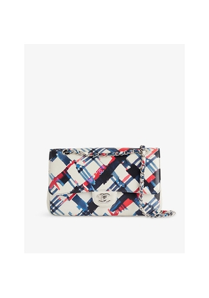 Womens Reselfridges Pre-Loved Chanel Classic Printed Double Flap Leather Shoulder Bag