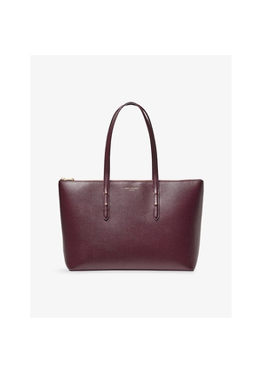 Aspinal Of London Regent Zipped Leather Tote Bag