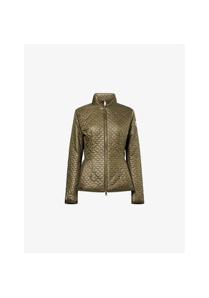 Womens Moncler Geranium Floral-Quilted Short Down Jacket