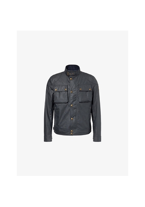 Mens Belstaff Racemaster High-Neck Waxed-Cotton Jacket