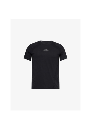 Mens Nike Pro Crewneck Woven T-Shirt