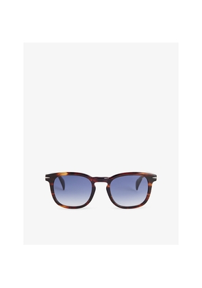 Mens Eyewear By David Beckham Db 1221/S Square-Frame Acetate Sunglasses