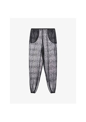 Womens The Frankie Shop Orissa Sheer Lace Trousers