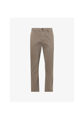 Mens Frame The Straight Regular-Fit Cotton Trousers