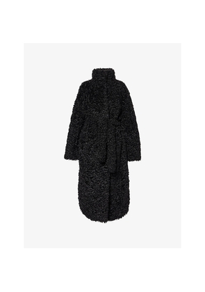 Womens The Frankie Shop Ravello Faux Shearling Robe Coat