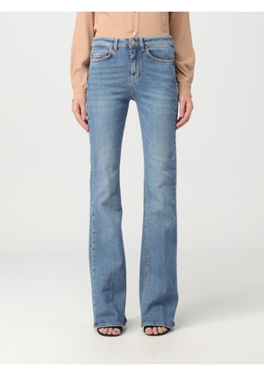 Pants PINKO Woman color Denim
