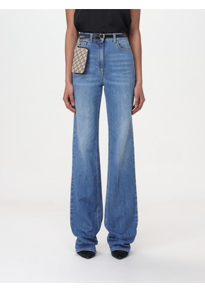 Jeans ELISABETTA FRANCHI Woman color Gnawed Blue