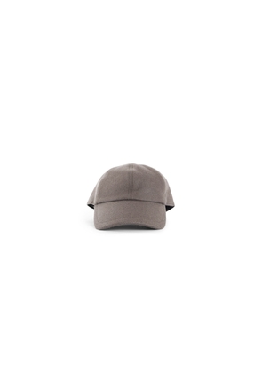 Diagonal Wool Cashmere Canvas Cap