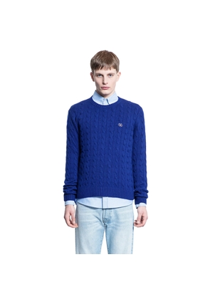 VLogo Cashmere Cable Knit Sweater